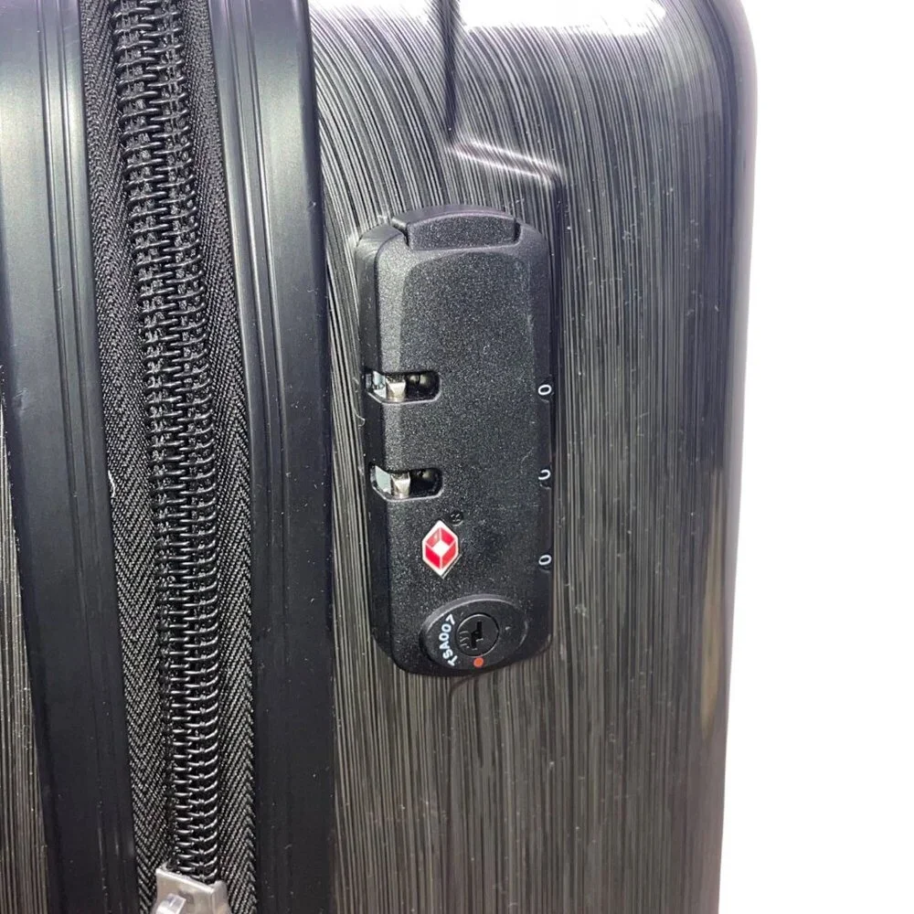 Samsonite Charcoal Hardshell TSA Lock Telescopic Handle Spinner Travel Luggage